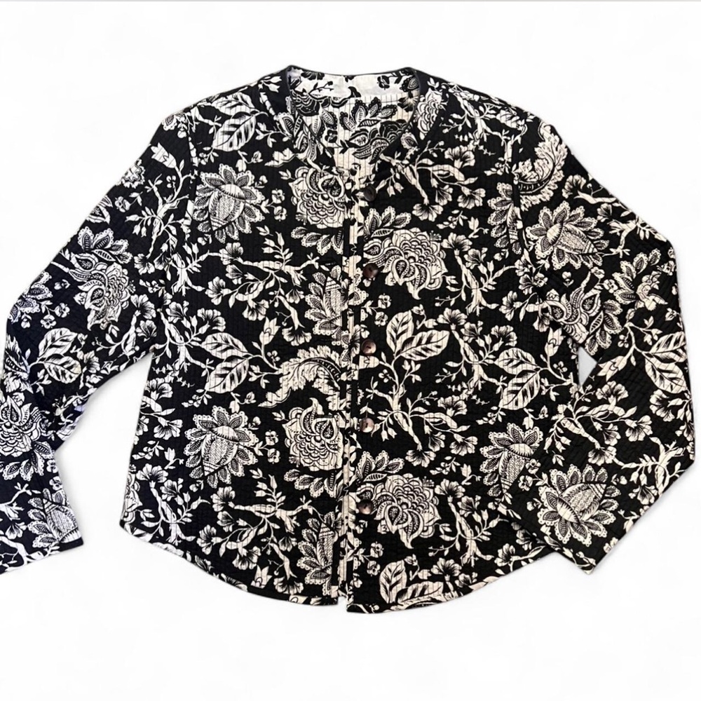 Reversible Quilted floral Jacket